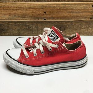 Converse All Star Lace Up Red Youth Size 3